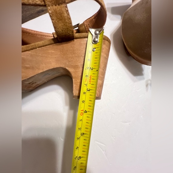 Sezane Brown Suede Women's Sandals - Picture 8 of 8